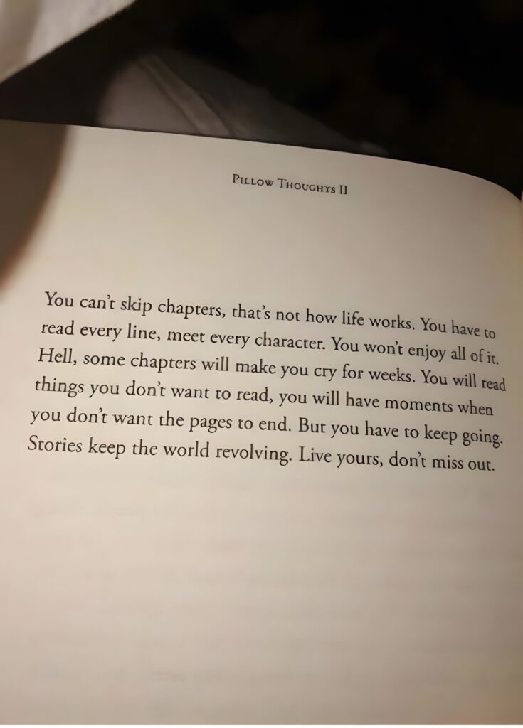 Embrace Life's Journey: Inspiring Quote Wallpaper from Pillow Thoughts II