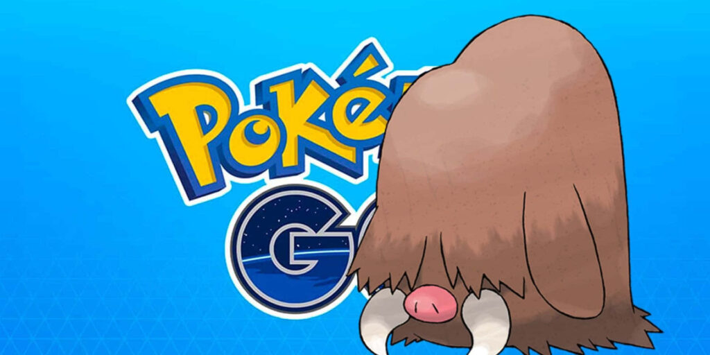 Vibrant Piloswine Wallpaper: Pokémon Go Iconic Background Design