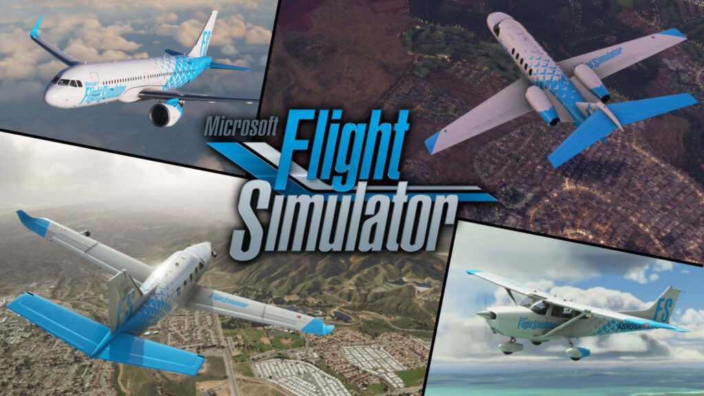 Soar the Skies in Stunning High Definition with Microsoft's Flight Simulator Wallpaper