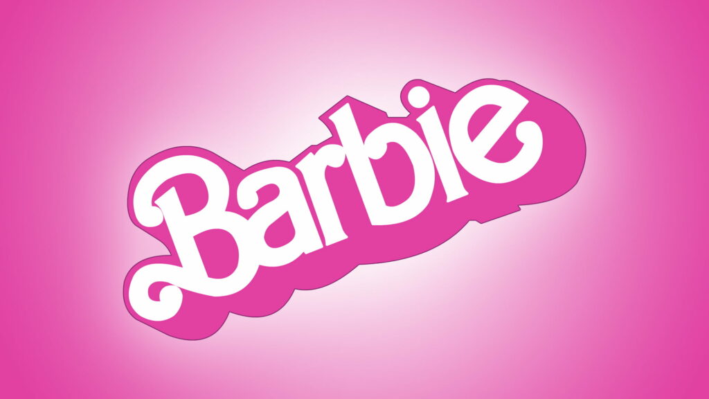 Barbie's Dream in Pink: A High-Definition Logo Wallpaper
