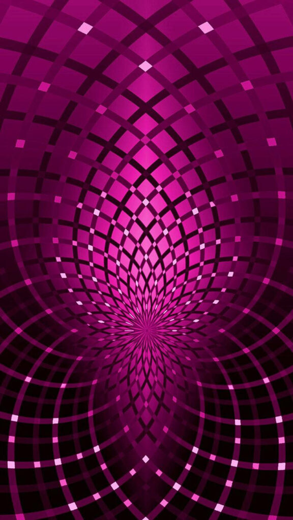 Pink Kaleidoscopic Delight: Mesmerizing 3D iPhone Wallpaper