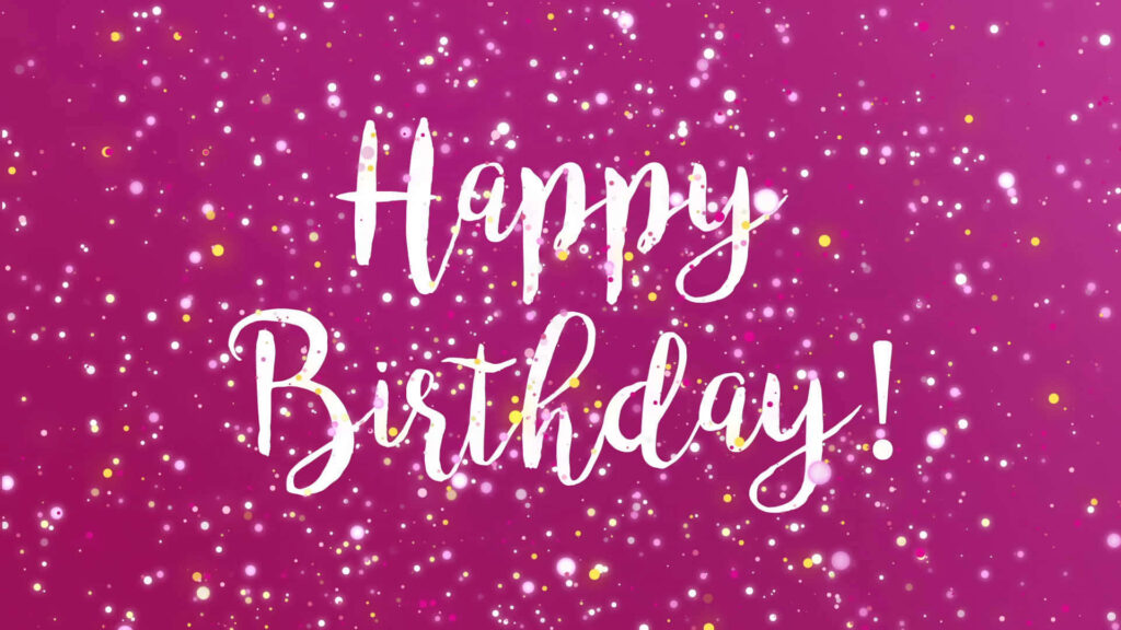 Magenta-Infused Pink Birthday Bliss: A Vibrant Wallpaper Logo
