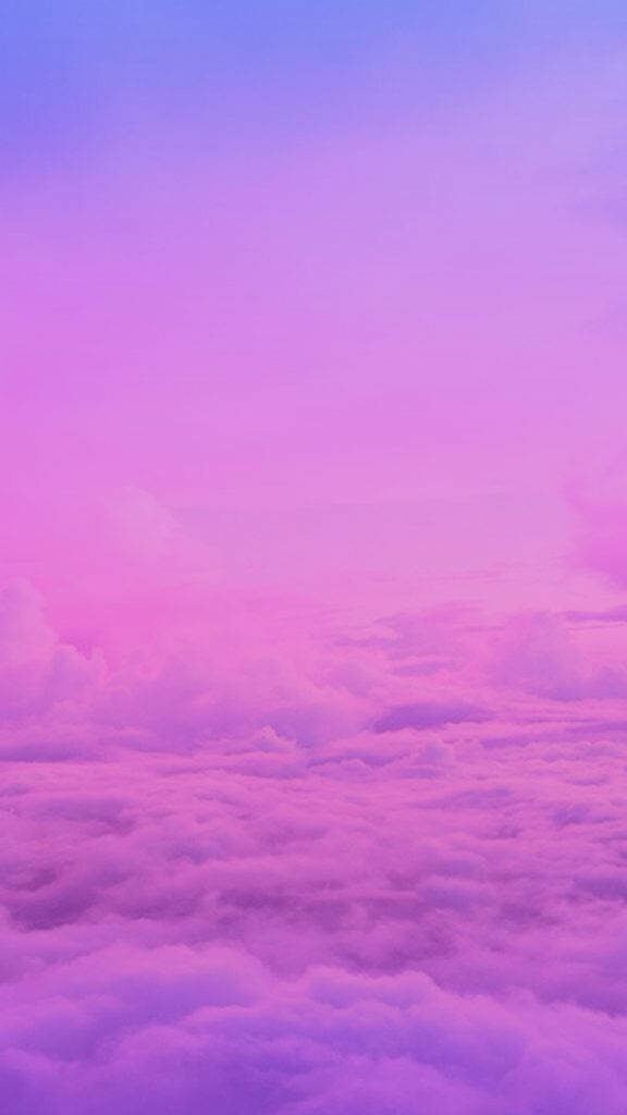 Pink Cloudscape: A Serene Original iPhone Wallpaper