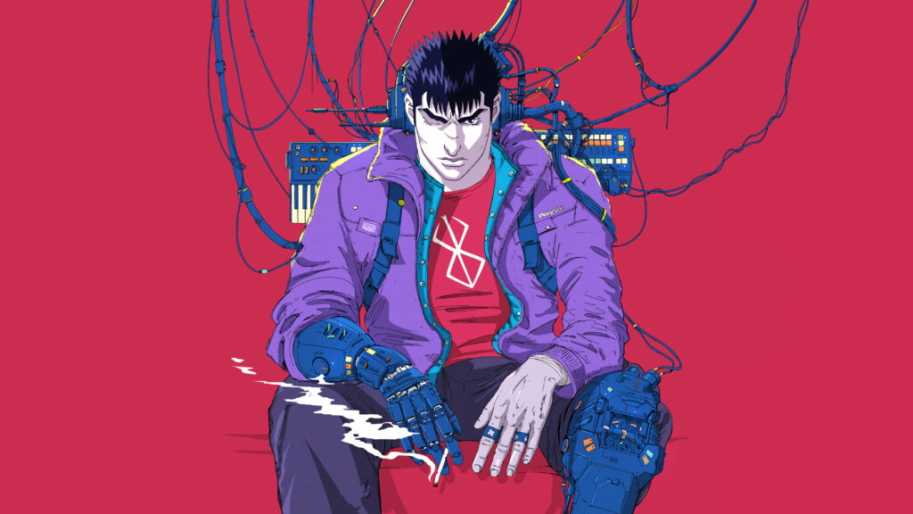 Glowing Neons: A Cyberpunk Adventure in the Vibrant Pink Abyss Wallpaper