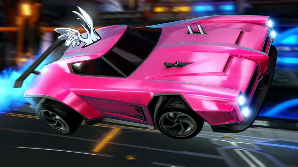 Rocketing to Victory: Pink Dominus Rules the Field in Stunning 2K Wallpaper