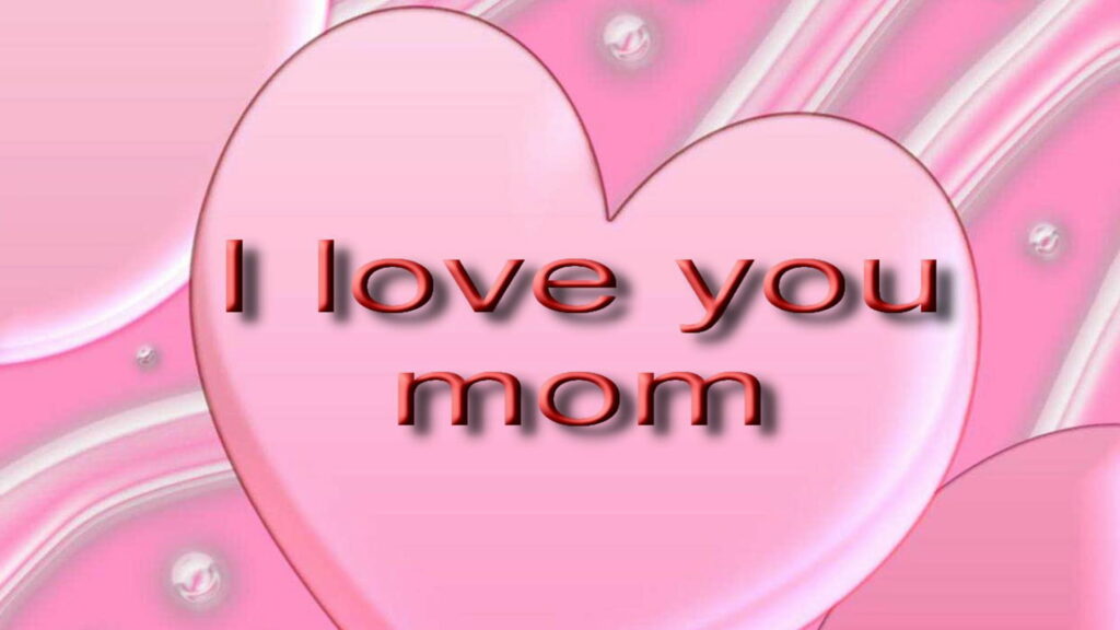 Pink Heart Love: A Beautiful HD Wallpaper Background Photo Celebrating Motherhood