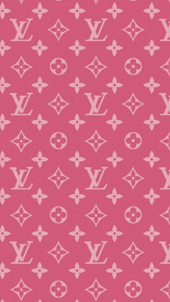 Louis Vuitton pink monogram pattern wallpaper luxury stylish background for device screens