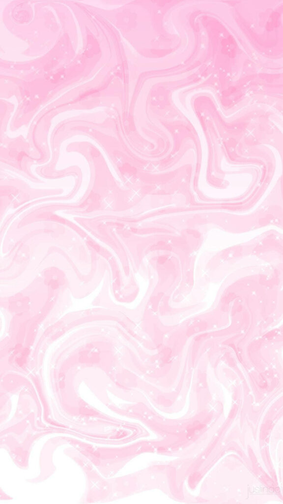 Pink Marble Cascading Waves: A Shimmering Digital Wallpaper of Flowing Water Patterns on a Marbled Surface