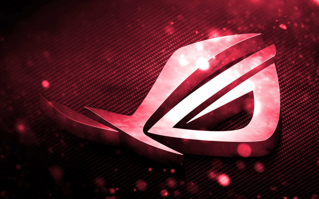 RoG Pink Metal: An Artistic 3D Revamp of the Republic of Gamers Logo by ASUS Wallpaper