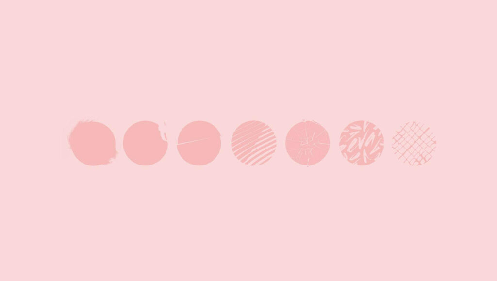 Pastel Perfection: Adorable Aesthetic Pink Circle Wallpaper