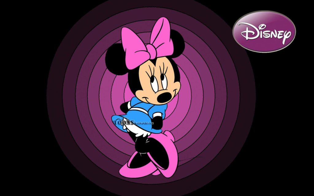 Pink Perfection: Minnie Mouse Wallpaper with Girly Touches