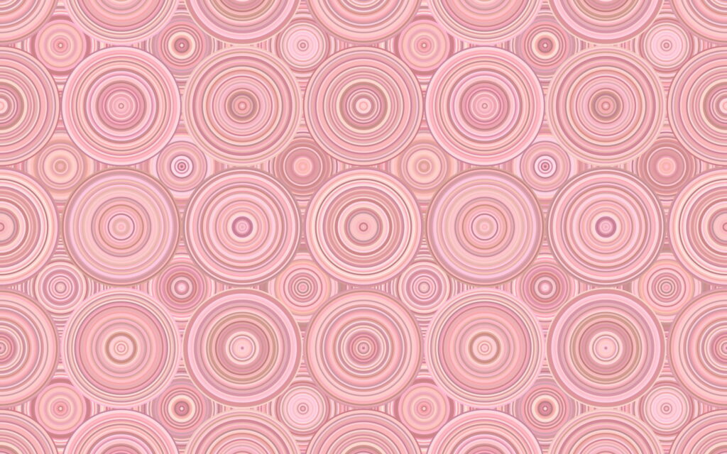 Vibrant HD wallpaper with repeating pink concentric circles retro geometric abstract background