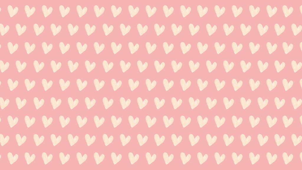 Charming Pink Retro Heart Wallpaper - Perfect Valentine's Background