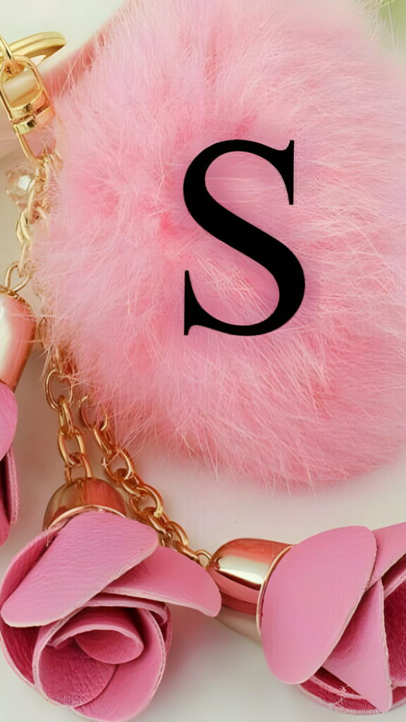 S Naam Ke: Delicate Pink Rose Symbolizing Love and Serenity - HD Phone Wallpaper with Letter S as a Captivating Background