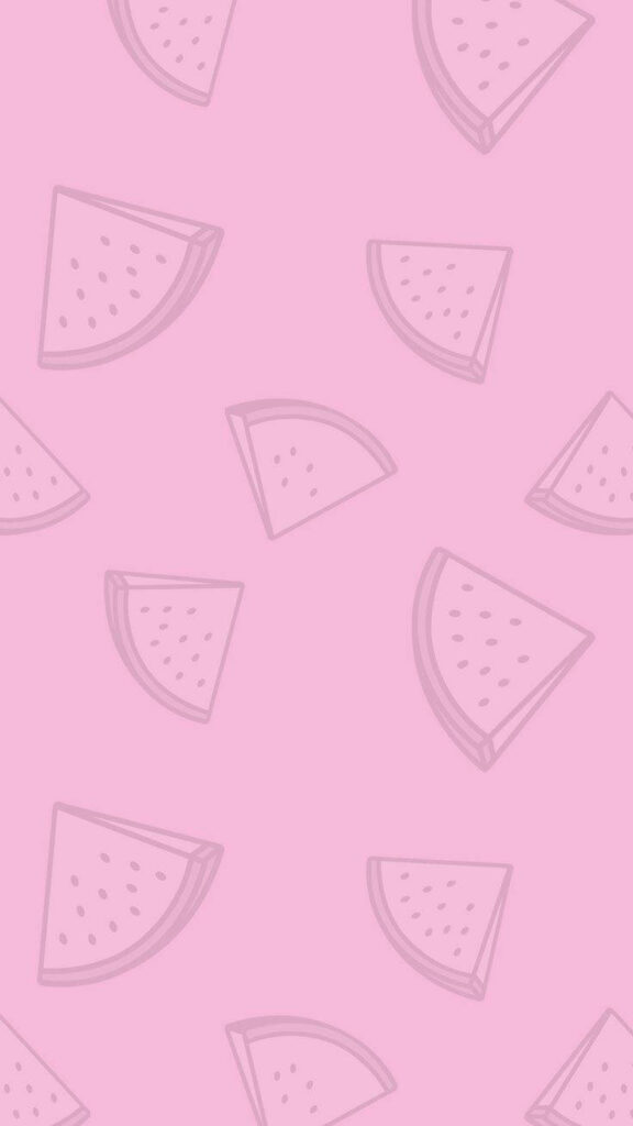 Juicy Delights: A Charming Watermelon Patch for Your iPhone's Lock Screen Wallpaper
