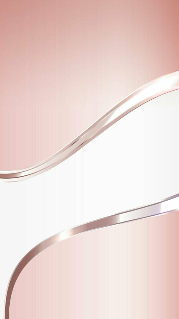 Minimalist abstract phone wallpaper with blush pink gradients and rose gold metallic curves