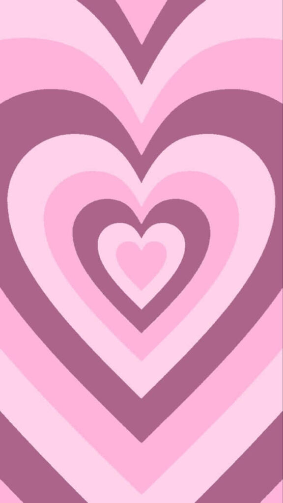 Soft Pink & Purple Heart Wallpaper Background - Aesthetic Design