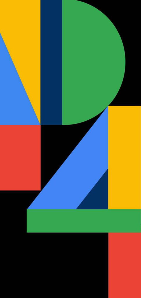 Geometric Blend: Pixel 4 HD Wallpaper Infused with New Google Charm
