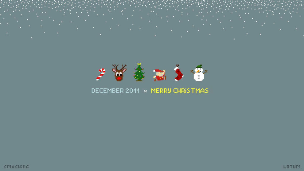 Pixel Perfect Christmas: A Festive Aesthetic Wallpaper for Your Desktop