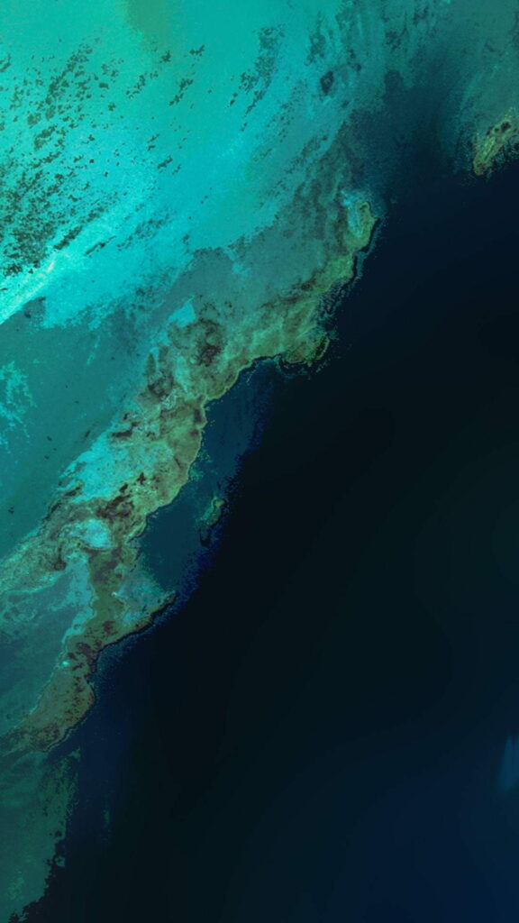 Turquoise and Navy Abstract Coastal Topography HD Wallpaper for Google Pixel