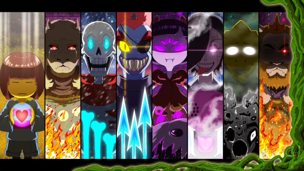 Pixel Perfect: A Wallpaper Featuring Your Beloved Undertale Characters