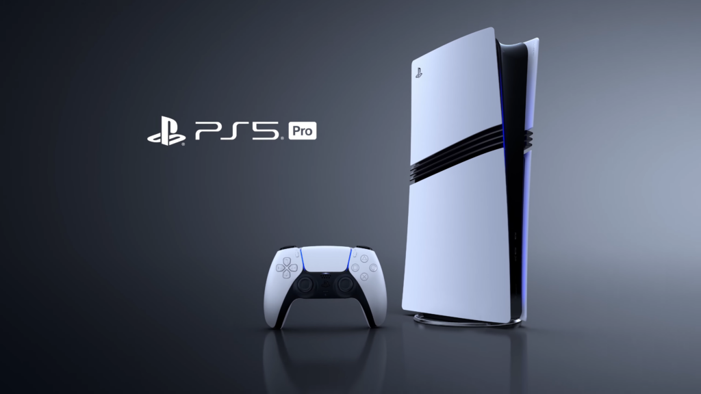 PlayStation 5 Pro Wallpaper: Sleek Design in Minimalist Setting