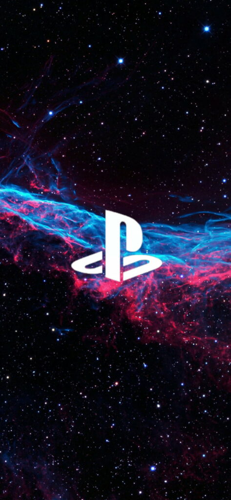 Playstation in the Cosmos: HD Galaxy Logo Wallpaper for Your Phone