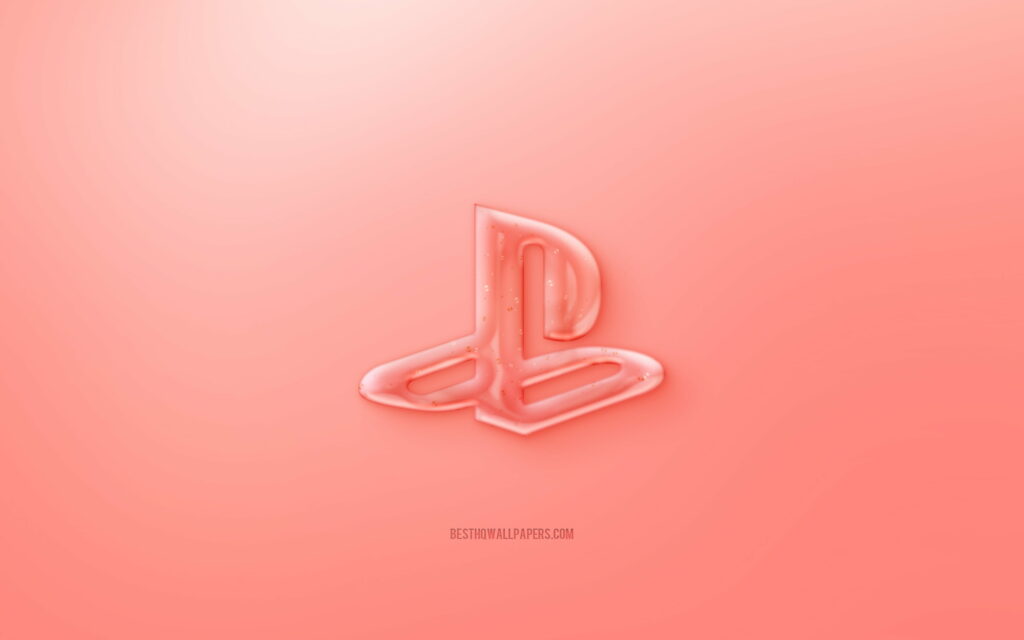 The Vibrant Red PS Emblem in a Stunning 3D Artwork: A Majestic PlayStation Showcase Wallpaper