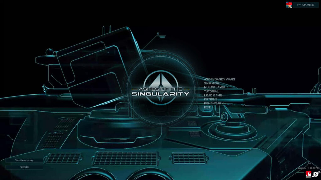 Futuristic Machinery Wallpaper for Ashes of the Singularity: Escalation with Neon Outline and Various Gameplay Modes