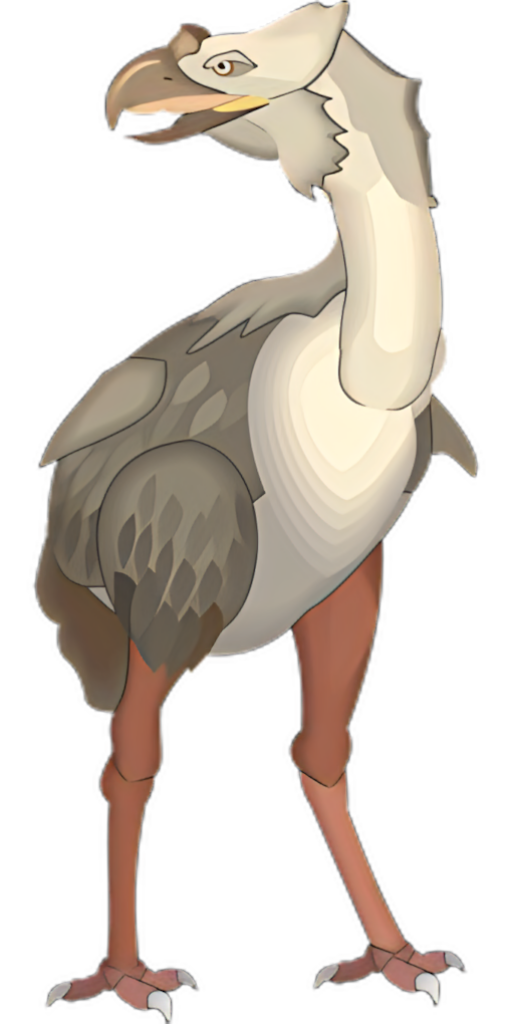 Playful Animated Ostrich Wallpaper with Whimsical Design
