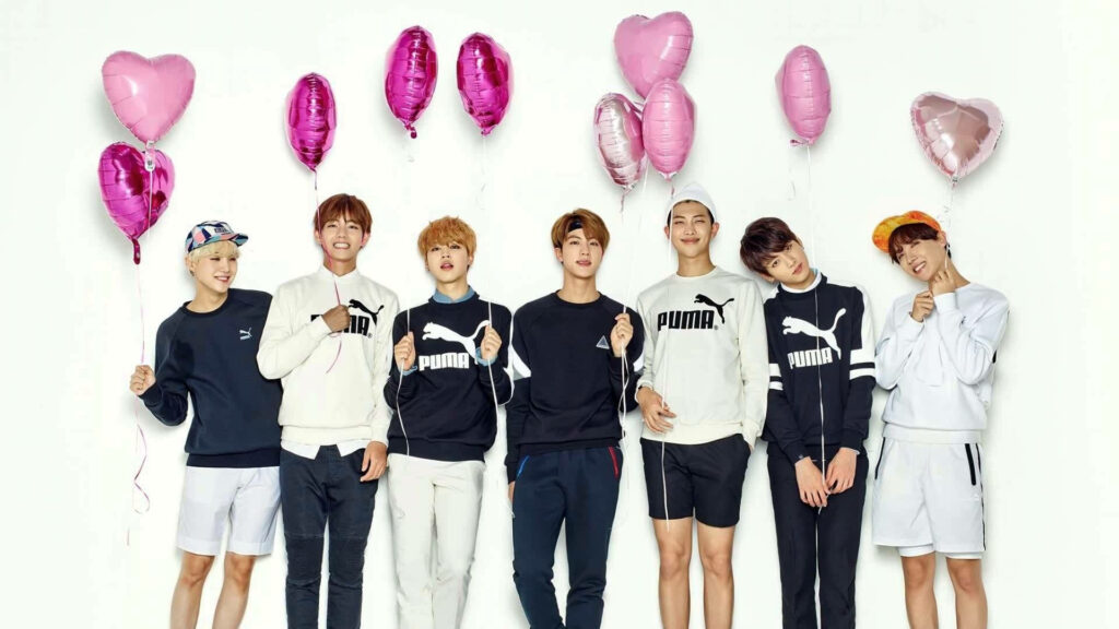 BTS Brings a Burst of Color and Fun to Your Screen: 'Have a Fun Day with Us!' Wallpaper