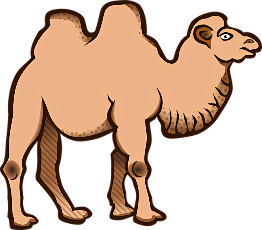 Playful Cartoon Camel Wallpaper - Whimsical and Fun Design