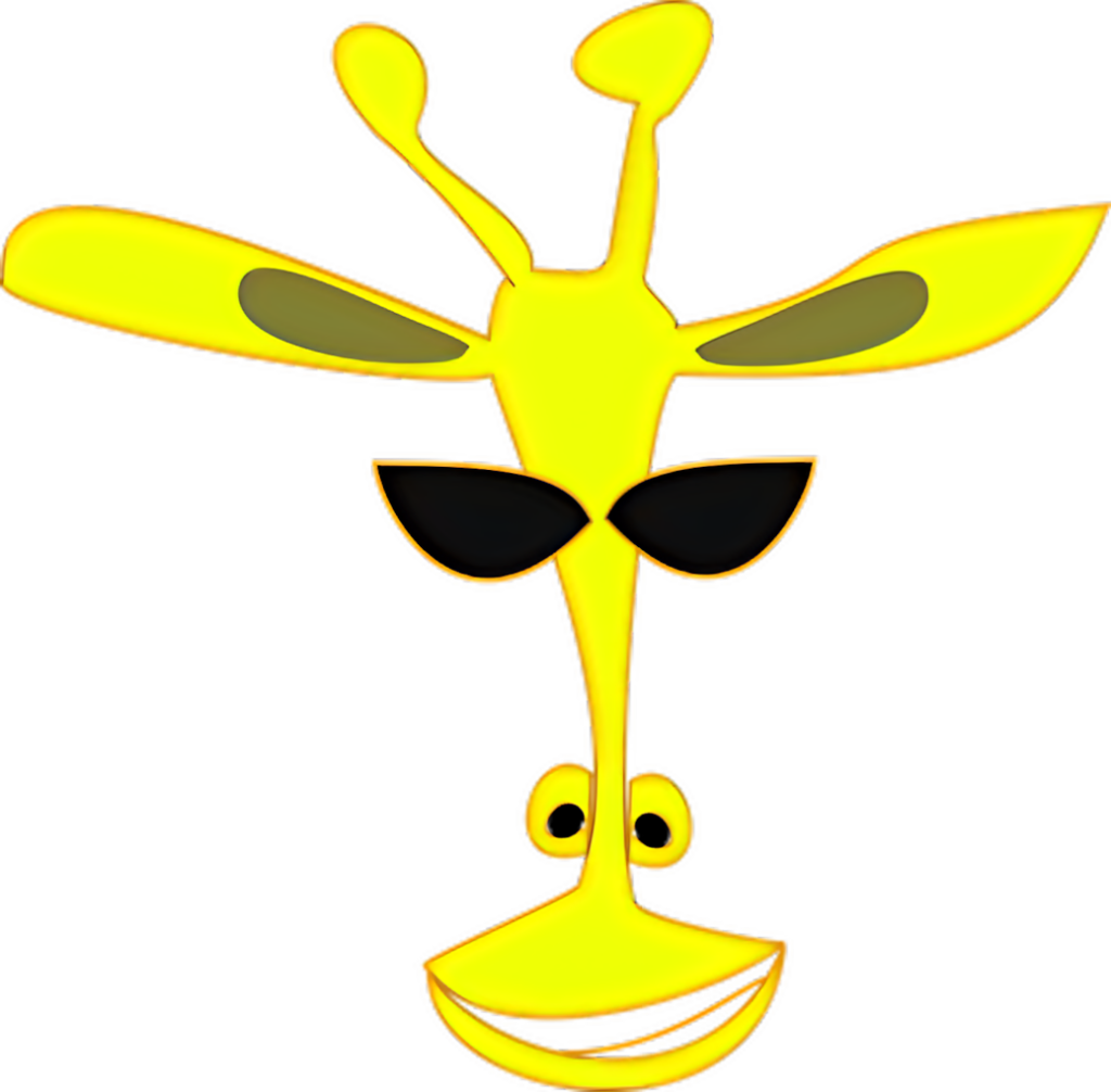 Whimsical Cartoon Giraffe Wallpaper for Cheerful Backgrounds