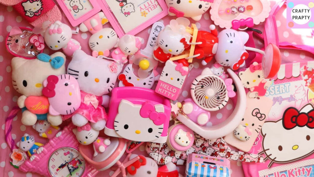 Cheerful Hello Kitty Wallpaper: Playful Pink & White Decor