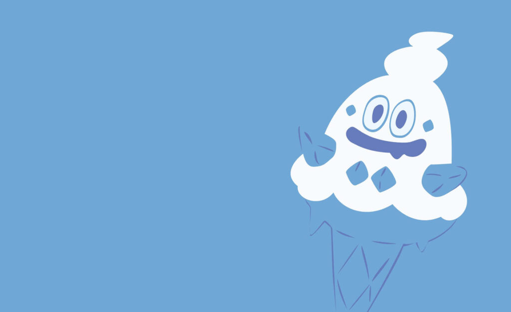 Whimsical Ice Cream Character Wallpaper: Joyful Cartoon Design