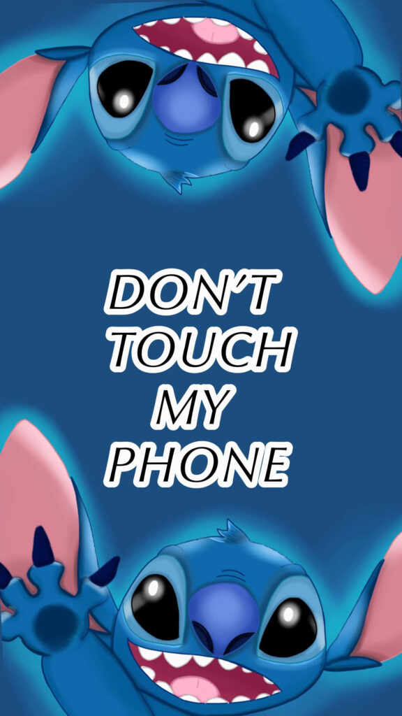 Stitch Don't Touch My Phone Wallpaper: Fun & Vibrant Design