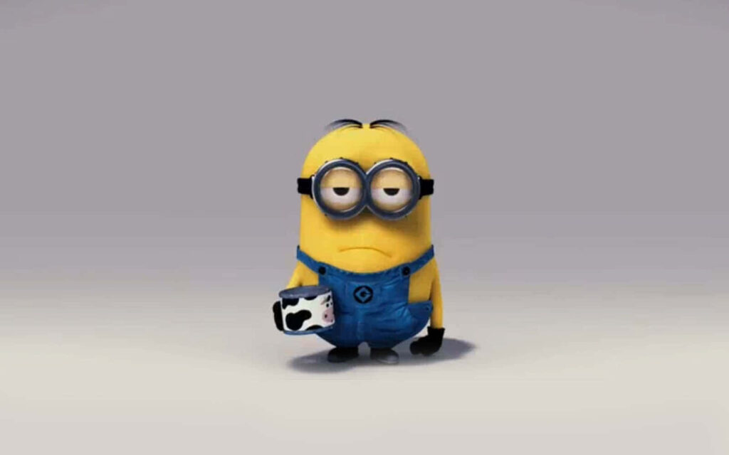 Playful Minion Wallpaper Background: Fun & Quirky Despicable Me Design