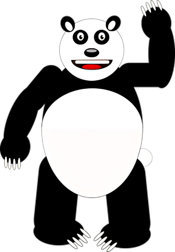 Playful Panda Wallpaper: Abstract, Minimalist Design & Background