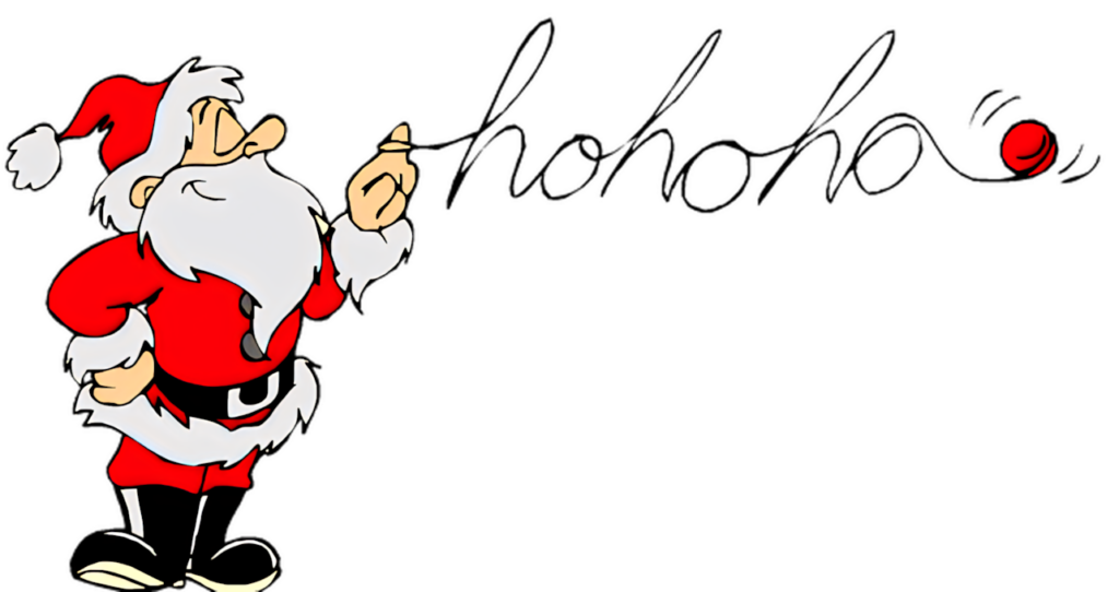Festive Santa Claus Wallpaper: Playful Character Tossing Red Ball