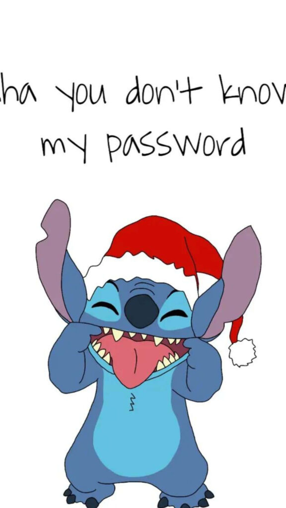 Mischievous Character with Santa Hat: Holiday Wallpaper Fun!