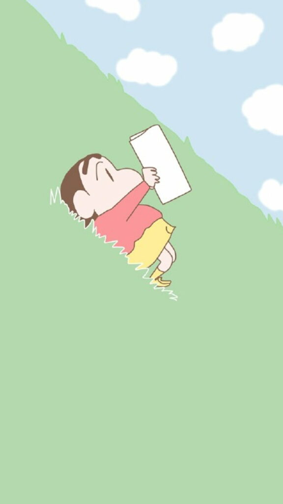Cheeky Shinchan: Vibrant Cartoon HD Wallpaper for Phone Background