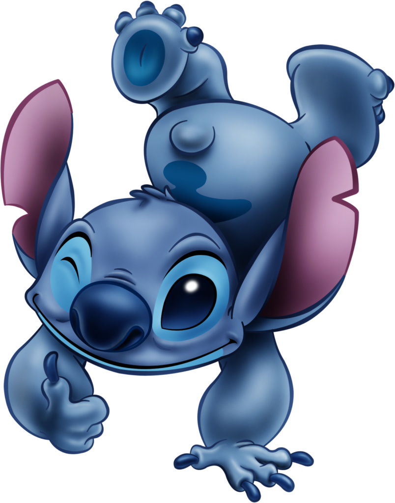 Playful Stitch Portrait Wallpaper - Transparent PNG Background