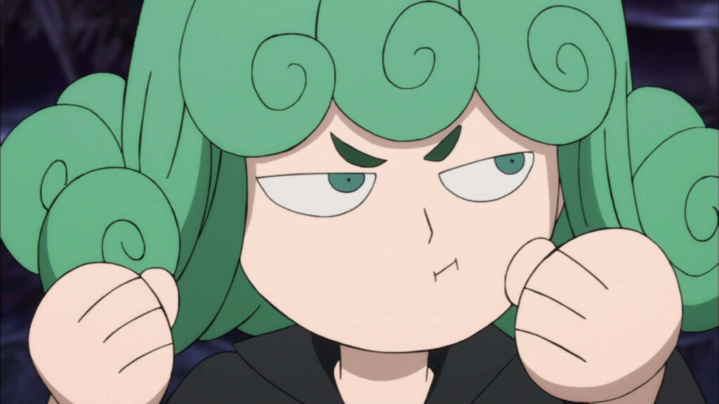 Playful Tatsumaki Wallpaper: Fun Anime Background for Fans