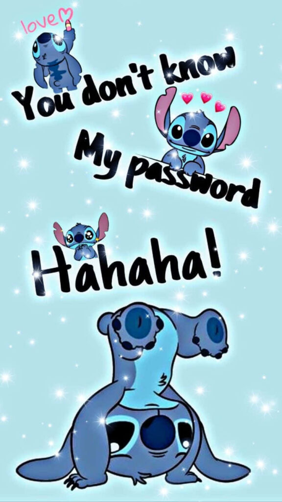 Playful Wallpaper: Fun Character & 'You Don't Know My Password!' Message