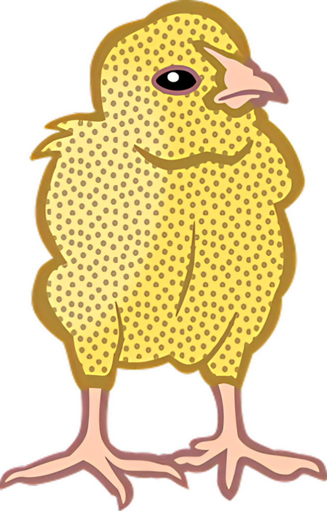 Charming Cartoon Yellow Chick Wallpaper for Vibrant Spaces