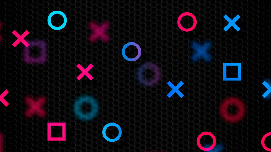 Artistic Abstraction: PlayStation's Digital Artwork Emerges as a Vibrant HD Wallpaper Background