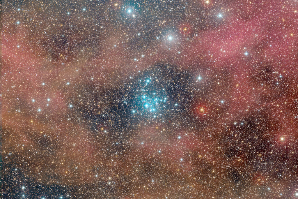 Mesmerizing Pleiades Star Cluster Wallpaper: Cosmic Beauty Unleashed
