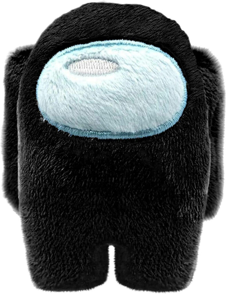 Black Crewmate Plush Toy Inspired by Among Us – Soft and Cuddly Wallpaper