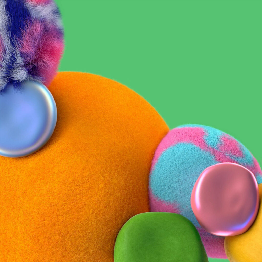 Blissful Samsung A71 Background: a Delightful Display of Fluffy and Velvety Spheres Wallpaper