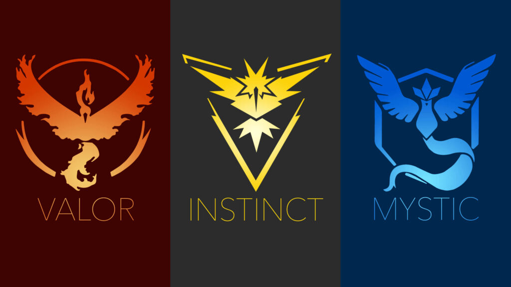 Pokémon GO Team Logos Wallpaper: Valor, Instinct & Mystic